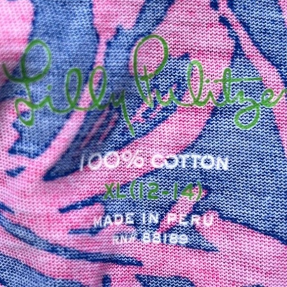 Lilly Pulitzer Pink and Navy Patterned Dress - Picture 4 of 6